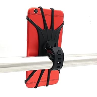 Nylium Soporte para Movil Bicicleta,Soporte Movil Moto,GPS Universal Rotación 360° Manillar,Soporte Desmontable Moto,Bici,Soporte Movil Carrito Bebe,Ajustable Silicona de 4,5 a 6,5 Pulgadas