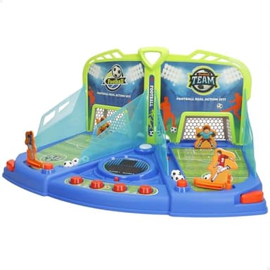 ColorBaby 47819 CB Games Juego de fútbol electrónico, 48x34x24 cm, 2 Jugadores, con luz y Sonido Real, Ajuste de Volumen, 3 Niveles de dificultad, Marcador, Juegos de Mesa niños 5 años, Puntería