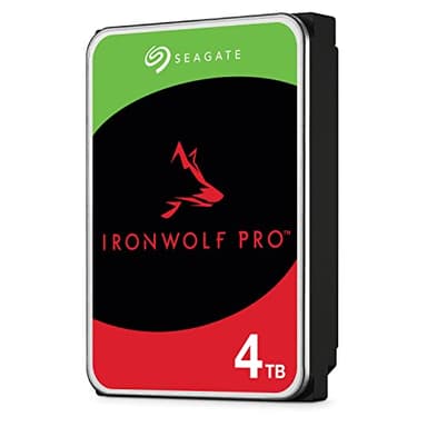 Seagate IronWolf Pro, 4 TB, Enterprise HDD interno - CMR, 3,5 pulgadas, SATA a 6 Gb/s, 7200 RPM, caché de 256 MB para almacenamiento conectado a red RAID, servicios Rescue (ST4000NT001)