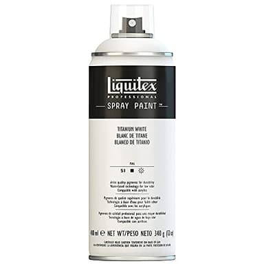 Liquitex - Acrílico en Spray, 400 ml, Blanco (Blanco De Titanio)