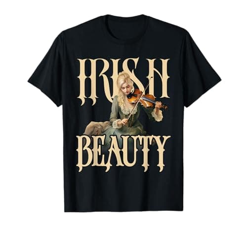 Violín irlandés Belleza Arte Celta Irlanda San Patricio Camiseta