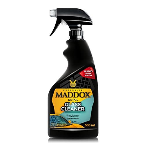 Maddox Detail - Limpiacristales Coche, Triple Acción, Desengrasa y Abrillanta Alta Eficacia | Ideal como Limpia Mosquitos para Coche | Repele el Agua de los Cristales | Glass Cleaner 500ml