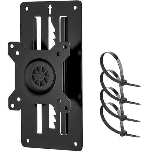 Altura Ajustable Soporte Monitor Pared para 13-35 zoll Pulgadas,Sujeción Soporte para Monitor Soportar para Inclinación y Giro,Capacidad de Carga Máxima 10KG VESA 75X75/100x100mm