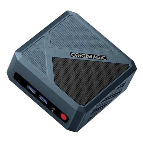 origimagic N1 Mini PC, AMD Ryzen 7 5825U Processor (up to 4.5GHz), 16GB DDR4 RAM 512GB PCIe3.0 SSD, Gaming Desktop PC