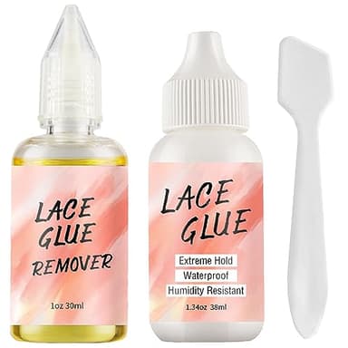 Pegamento Peluca,Pegamento y Removedor de Peluca,Pegamento para Pelucas de Encaje,Wige Glue, Pegamento para Pelucas,Pegamento Pelucas Resistente al Agua,Pegamento para Todo Tipo de Pelucas