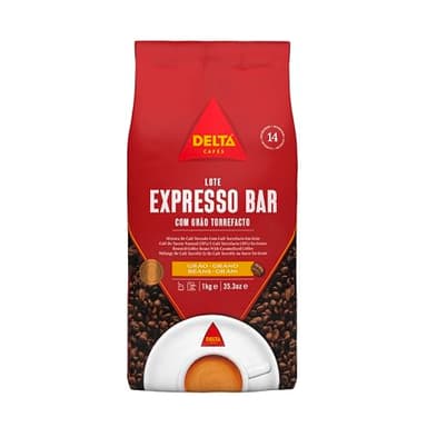 Delta Cafés espresso Bar - Café en Grano - Estimula los Sentidos - Aroma de Centroamérica y Robusta Africana - 1 kg