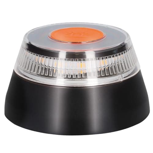 PMK GRUPO Luz Emergencia Coche Homologado DGT con Geolocalización | Luz avería coche [Visibilidad 1 Km] Baliza V16 con GPS y Base Imantada - 1 Unidad