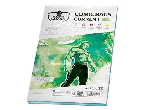 Ultimate Guard Bolsas para cómics, Grandes (Actuales, Transparentes)