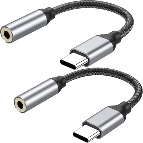 Adaptador USB C a Jack 3,5mm, USB Tipo c a Audio para iPhone 16 15 Pro MAX Plus, Adaptador Auriculares tipo C para Samsung Galaxy S24 S23 Ultra Note 20 A54, para Huawei P50 P40/Mate 30 20, Pixel 4/3