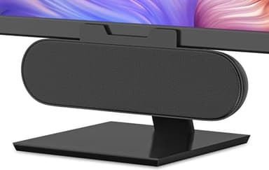 ADELGO Altavoz de PC USB, Altavoz portátil para Ordenador de sobremesa, portátil, Mini Barra de Sonido, Altavoz con diseño de Clip para Monitor, Plug and Play