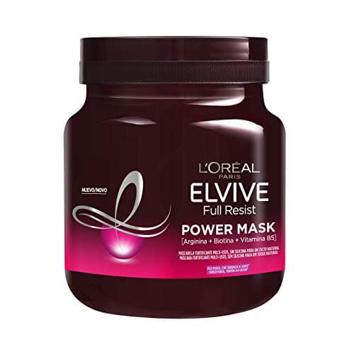 L'Oréal Paris Elvive Full Resist Mascarilla Fortificante Multi-usos Power Mask, Para Pelos Frágiles, Banana, 680 Mililitro