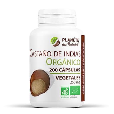 Castaño de Indias Orgánico - Aesculus hippocastanum - 250 mg - 200 cápsulas vegetales