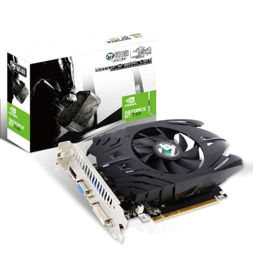 maxsun GeForce GT 730 - Tarjeta gráfica de vídeo (2 GB, GPU, GDDR3, PCI Express, DVI-I, HDMI, VGA, multipantalla 4K)