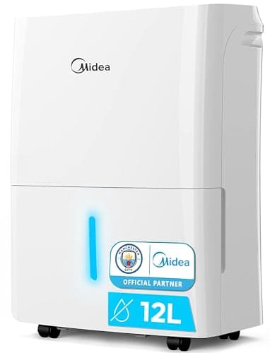 MIDEA Deshumidificador Silencioso 12L para Humedad Interior Hasta 20 m2 / 50 m3 - Deshumificadores para Humedades en Habitación con Depósito Extraible - Deshumificador Pequeño Bajo Consumo Dehumifier