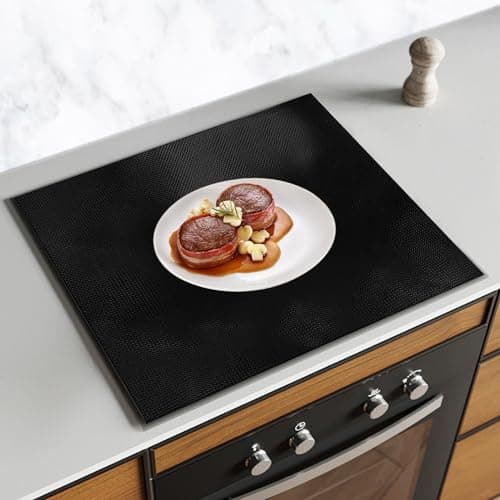 LOREC 60x52cm Esterilla Protectora de Inducción Silicona Alfombrilla Protectora para Placa Inducción Alfombrilla Protectora para Cocina de Inducción (Magnética) Reutilizables Resistente al Calor