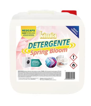 KIMIA | Detergente para Ropa PoweMax | Microcápsulas Perfumantes | Quitamanchas | Ropa Blanca y de Color | Fragancia Intensa | Todo Tipo de Tejidos | Limpieza Profunda | 5L (1 Unidad)