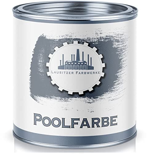 Pintura para piscinas, color de piscina tradicional, revestimiento para piscina, color de hormigón, resistente al agua, en azul, blanco, gris, verde, verde mar, gris claro, gris antracita, gris, Gris