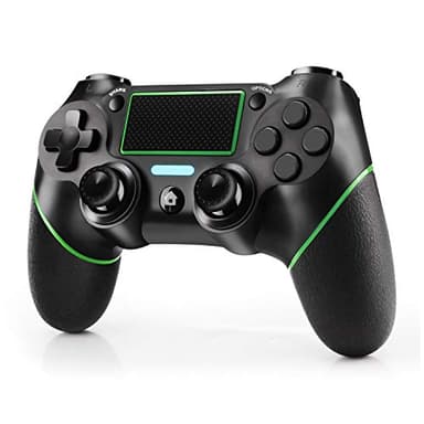 Etpark Mando para PS-4, Mando Inalámbrico Mando Bluetooth Compatible con PS-4/Pro/Slim/PC, Gamepad Jostick con Doble Vibración, Turbobotón, Giroscopio De 6 Ejes, Panel Táctil, Audio Jack