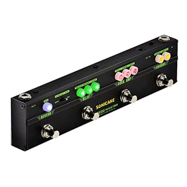 SONICAKE Multi Effectos Pedal para Guitarra RockStage Classic Rock Tone Chorus Distortion Delay Reverb Pedal de efectos