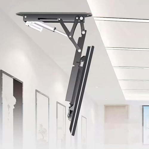 Soporte TV motorizado, Soporte De Elevación Motorizado De TV con elevación automática, Soporte TV Techo motorizado para TV de 32-70 Pulgadas, Capacidad de Carga 45kg/99Lbs (Black)