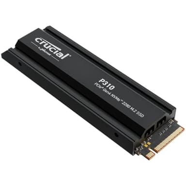 Crucial P310 SSD 1TB PCIe Gen4 NVMe M.2 PS5 SSD Interno Gaming con Disipador, hasta 7100 MB/s, Compatible con Playstation 5, Ordenador Portátil y de Sobremesa, Disco Duro - CT1000P310SSD5-01