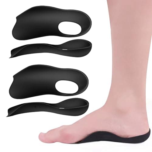 FOSDICK 2 Pares Plantillas Ortopédicas Mujer Hombre, Cómodas Plantillas Pies Planos, Plantillas Pies Cavos, Plantillas Arco Pie Soportes, Plantillas Pronador para Corregir la Forma de Las Piernas