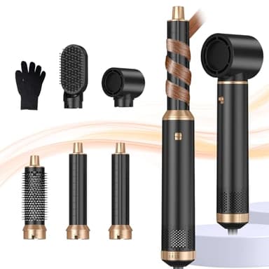 Cepillo Secador de Pelo Air Styler 6 en 1, Moldeador de Pelo, Automático de Rizado de Aire, Hair Styler, Dar Volumen, Doblar, Suavizar, Secar el Cabello