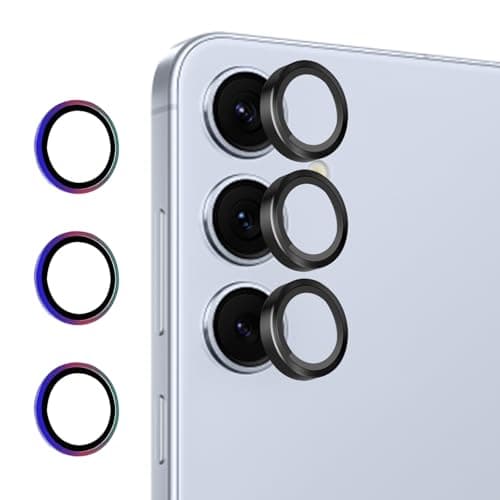 2 Juegos Protector de cámara Compatible con Samsung Galaxy A55 5G,Anti-Arañazos Protector Camara Vidrio Templado,HD Cámara Película Protectora,Diseño Colorido,Fácil de Instalar