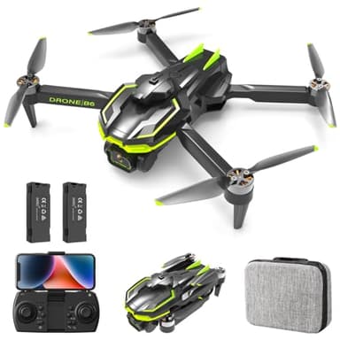 Motor sin Escobilla Dron con Cámara 1080P para Adultos, 5GHz WiFi RC Quadcopter con Posicionamiento Optico Dron Plegable para Principiantes, Juguete para Niño y Hombre Regalos Cumpleaños