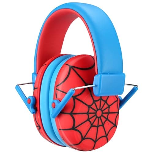 Procase Auriculares de Protección Auditiva Infantil, Orejeras Cancelación de Ruido NRR 24 dB para Niños Adolescentes juveniles para Estudiar Disparar Viajes -Rojo