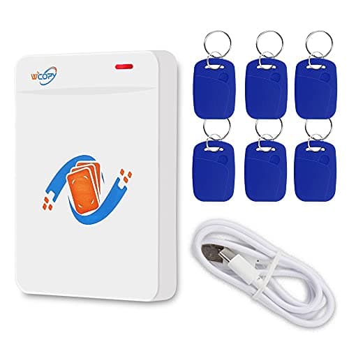 Gaocinys Lector RFID, Grabador ID/IC duplicador, copiadora, decodificador de Tarjetas cifradas, 125 KHz / 13.56 MHz, Compatible con NFC teléfono/Pulsera