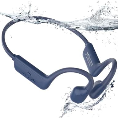Auriculares Natacion Auriculares Conducción Osea Bluetooth 5.4, IP68 Impermeable Auriculares para Nadar, 32G MP3 Auriculares para Natacion Correr