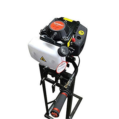 Motor fueraborda de 4 tiempos 4 CV refrigerado por aire gasolina de eje corto fueraborda con sistema de refrigeración por aire, motores de gasolina
