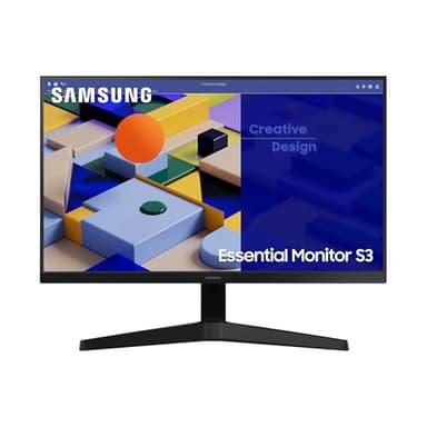 Samsung LS24C312EAUXEN - Monitor de 24" FullHD (1920 x 1080, 16:9, 75Hz, 5ms, Diseño sin Bordes, LED, Panel IPS, AMD FreeSync, Modo Eye Saver, Flicker Free), Negro