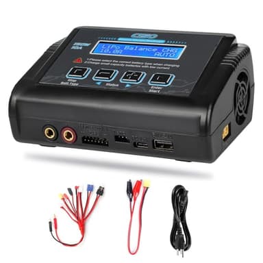 Haisito Cargador de Balance Descargador 150W 10A AC/DC Multifuncional para NiCd Li-Ion Life NiMH LiHV PB Batería Inteligente