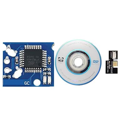 HUAYUWA Kits de actualización de juego (negro, versión: PAL) para GameCube SD2SP2 Mircro SD Card Adapter SDLoad SDL TF lector de tarjetas XENO Chip Mini Disc piezas de repuesto