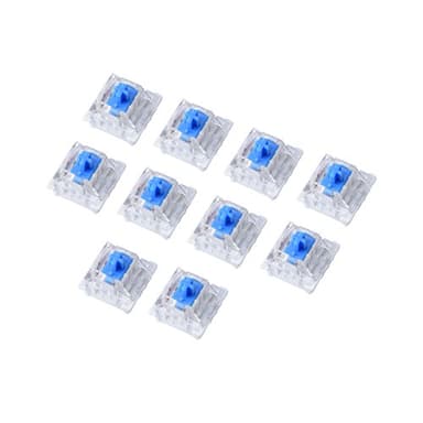 VBESTLIFE interruptor de teclado mecánico montado en la placa azul interruptor para la serie Gateron RGB(10 piezas)
