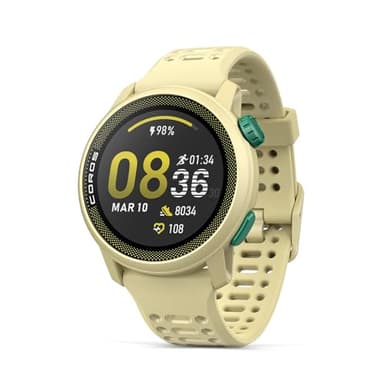 COROS Pace 3 Reloj Deportivo GPS, Ligero y cómodo, Batería de 17 días, GPS de Doble frecuencia, Frecuencia Cardíaca, Navegación, Seguimiento del sueño, Correr, Bicicleta y Esquí- Silicona Amarillo