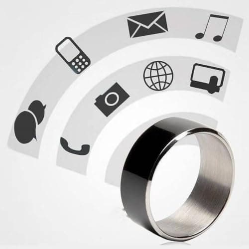 SHANGYU Smart Ring - Anillo inteligente solar a prueba de agua para hombre/mujer, anillo inteligente NFC, lanzamiento rápido de múltiples aplicaciones, compatible con iOS/Android (número 11)