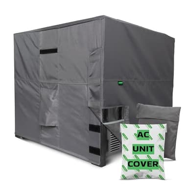 Hybrid Covers - Air Conditioner Cover, Square, Durable Waterproof All Weather Outdoor Protection (34 x 34 x 30 inches)