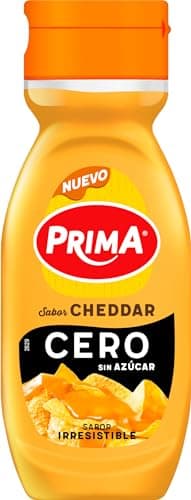 Salsa sabor cheddar cero Prima bote 260 g