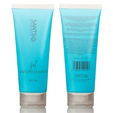 Sants Essence Potente Gel/Crema Anticelulítica Reductora para Mujer y Hombre - Crema Reafirmante Corporal para Piernas Cansadas y Circulación (250ml, Linfodrenante)