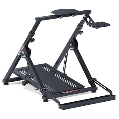GT Omega Soporte Volante Apex Logitech Fanatec Clubsport Thrustmaster - Soporte Pedales y Palanca de Cambios Set Up Gaming TX T500 T300 G29 G920 PS4 Xbox - Wheel Stand Plegable Inclinación Ajustable