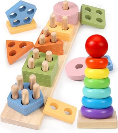 Subtail Juguetes Niños 1 2 3 Años - Juegos Montessori Educativos Niños 1-3 Años - Juguetes Puzzle brinquedos Bebe 12 Meses - Actividades y Desarrollo Juguete Regalo Niño 1 2 3 Año