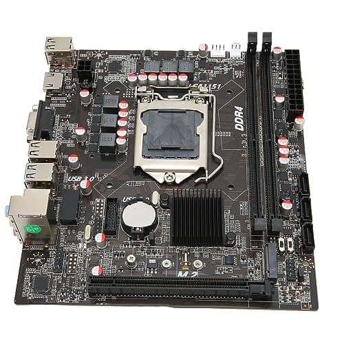 Vikye Placa Base Intel LGA 1151,Placas Base de Computadora M ATX para PC de Escritorio,Compatible con Ranura DDR4 de Doble Canal SATA3 USB3 PCIE 16X Gen 3.0 para Intel 6,7,8,9 Generación