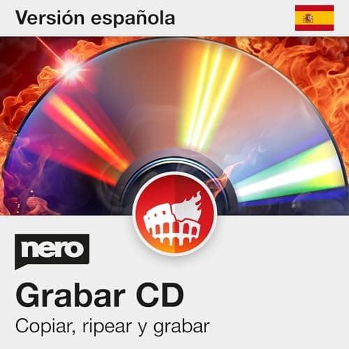 Nero CD Burning and CD Copying | Nero Burning ROM 2025 | Software de grabación de CD | Grabar - Copiar - Copia de seguridad | Licencia ilimitada | 1 PC | Windows 11 / 10 / 8 / 7