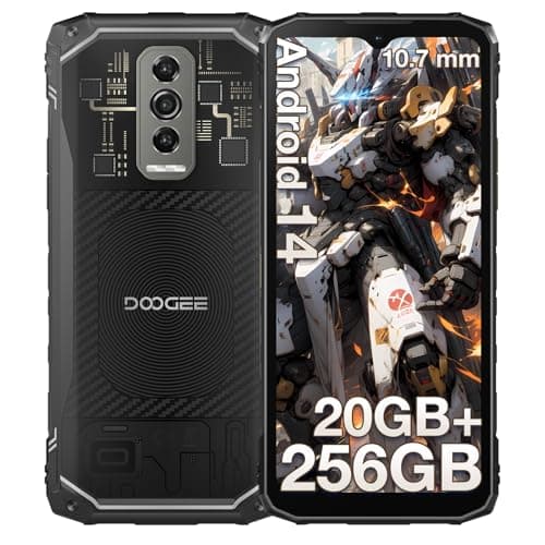 DOOGEE Blade 10 Ultra Movil Irrompible 20GB+256GB/2TB, Móvil Rugerizado Android 14 6.56" HD+ 90Hz, 50MP + 8MP Cámara y 5150mAh Batería Movil Todoterreno, IP68/69K/Dual 4G SIM/Face ID/OTG/NFC