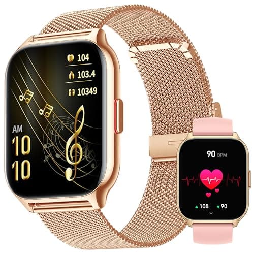 ZOSKVEE Reloj Inteligente Mujer Hombre, Usado con Aplicación FitCloudPro, Bluetooth Llamada, 2'' Smartwatch con Presión Arterial, 100+ Deportes, Ritmo Cardíaco, DIY Esferas, para iOS Android