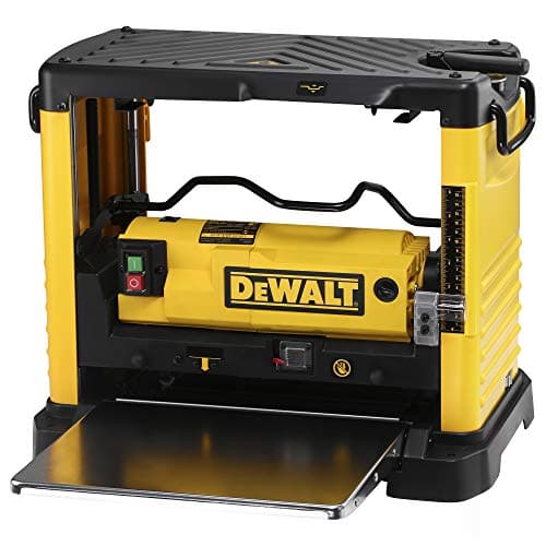 DEWALT DW733-QS - Cepillo de Regrueso Portátil 1.800W, 317mm, Velocidad en vacío de 10000 rpm, Mango ergonómico, Diseño Robusto, Mejor Capacidad de Cepillado