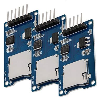AZDelivery 3 x SPI Reader Lector de Tarjeta SD TF modulo Memory Card Shield Compatible con Arduino con E-Book Incluido!